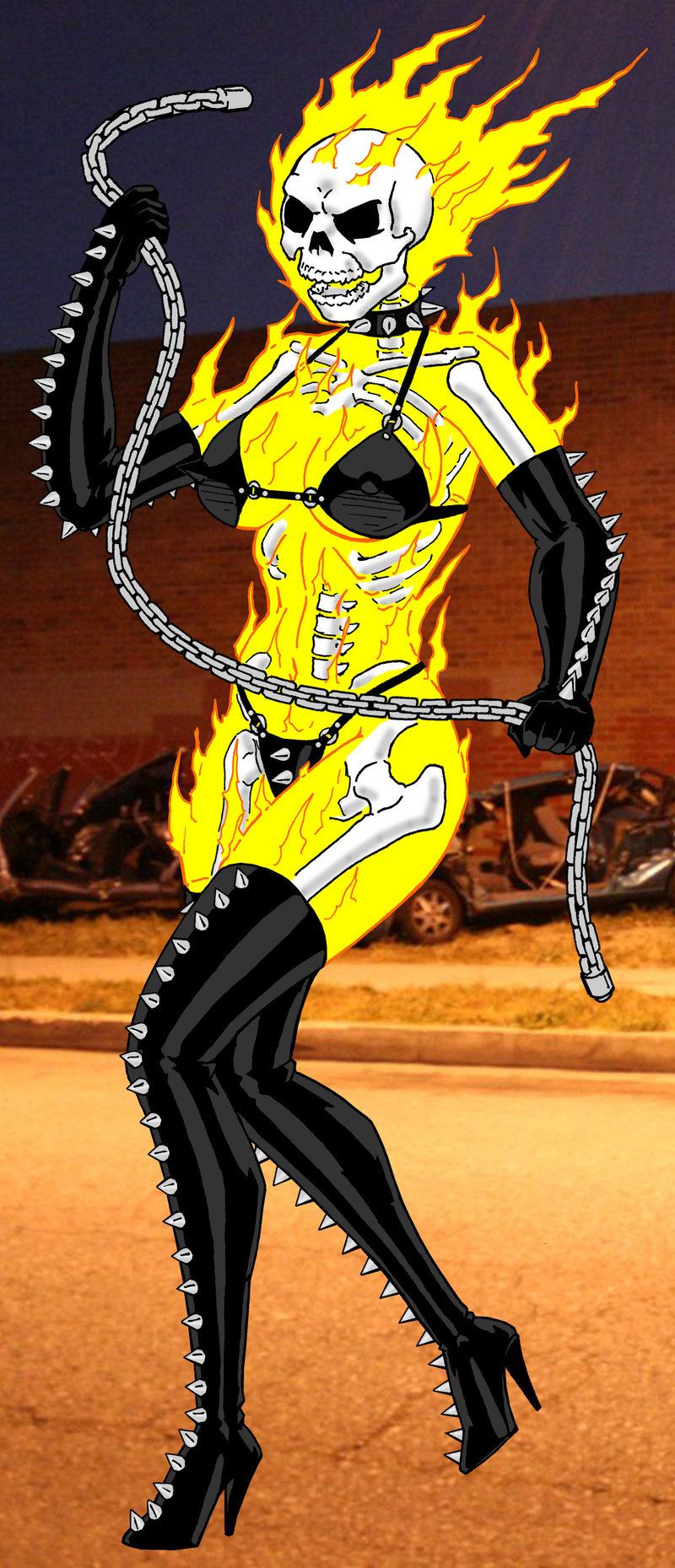 Illustration for article titled Why there aren't flaming hookers in Ghost Rider 2